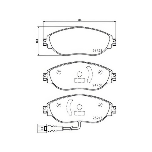 Brembo p85144 brake pad - brembo,