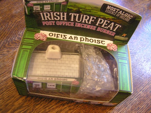 Irish turf peat post office - turf,