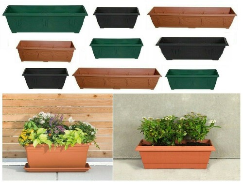 Plastic planter plant flower - plastic,