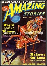 Amazing Stories0American Science Fiction Pulp Magazines Movie Poster A1 A2 A3
