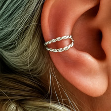 Clip On Cuff Ear Double Twist