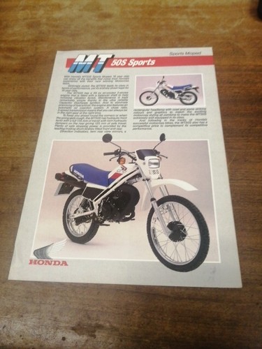 Honda mt50s sports moped - mt50s,