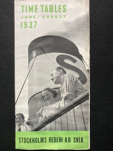 Vintage 1937 stockholms rederi - vintage,