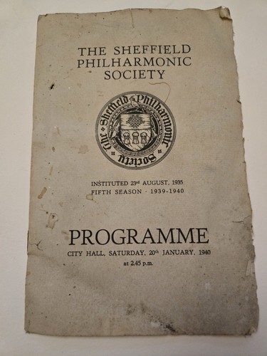 1940 sheffield philharmonic - 1940,