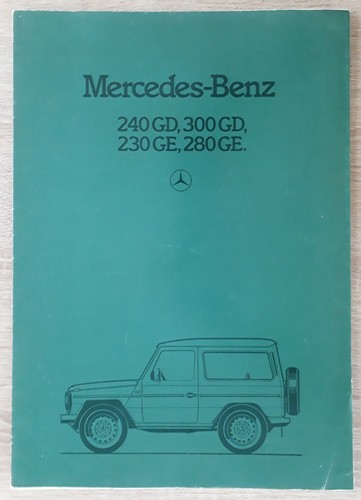 Mercedes benz class - g, brochure