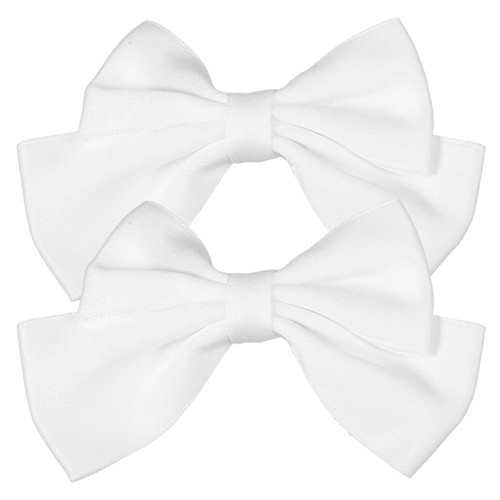 2pcs stylish white bow - 2pcs,