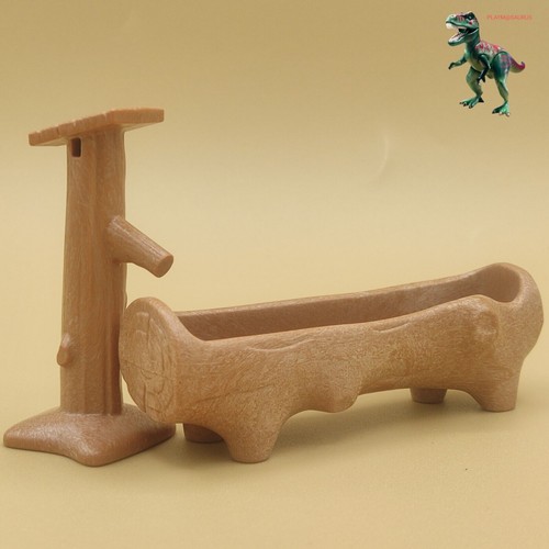 Playmobil wooden log watering