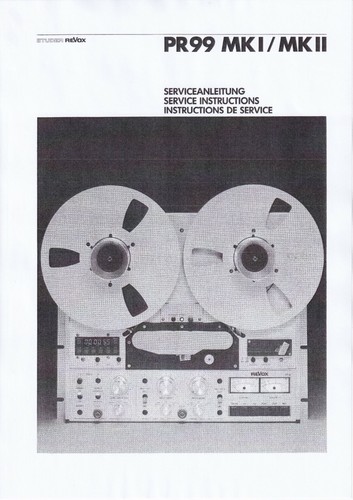 Service manual guide - guide, revox