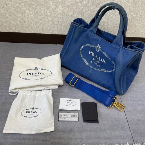 Prada canapa handbag 2way - prada, handbag,