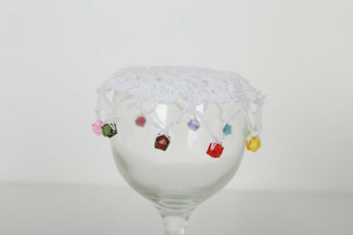 Hand crochet beaded jug - crochet,