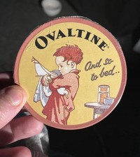 Vintage style Ovaltine coaster