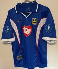 Rare Vintage Portsmouth FC TY Home Shirt 2002-04 with Div 1 Champion badge