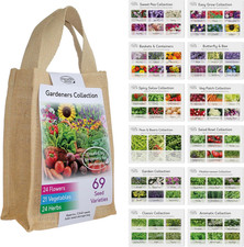 Grow Your Own Kit – 69 Varieties of Herb, Vegetable & Flower Seeds – Complete Ga