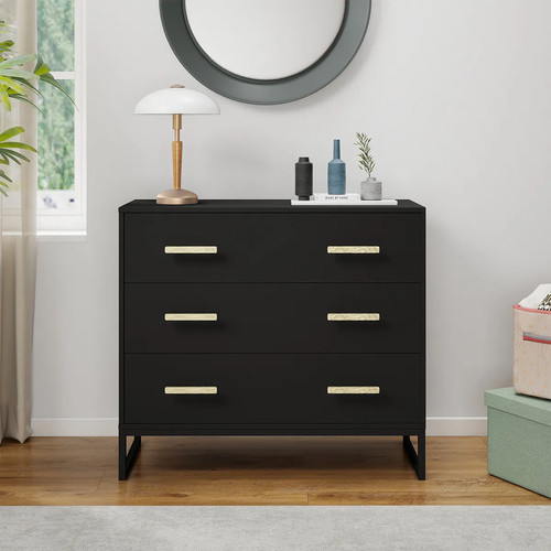 Black drawer chest of - chest,