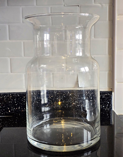 Large clear glass flared - large,