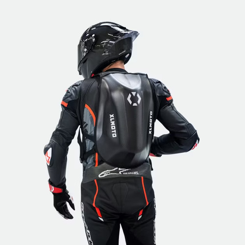 Motorcycle backpack carbon - backpack,