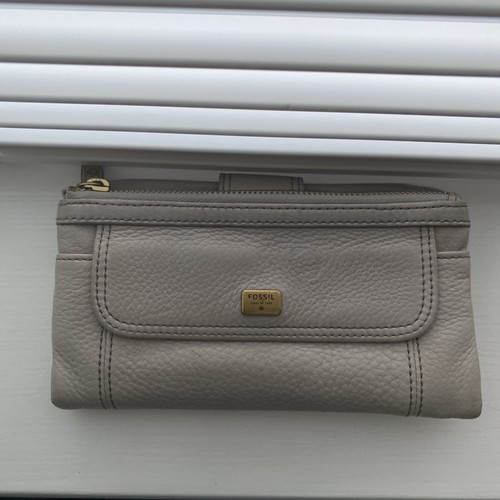 Large stone coloured - large, leather