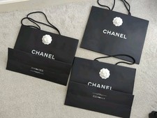 Authenticated Chanel Shopping Bag With Camellia Design  43x32 cm