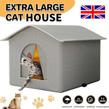 Waterproof Outdoor Pet House Cat Dog Shelter Warm Foldable Bed Puppy Kennel