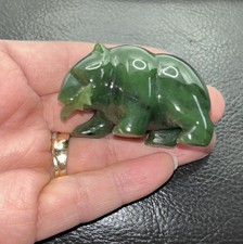 Vtg Hand Carved Nephrite Jade