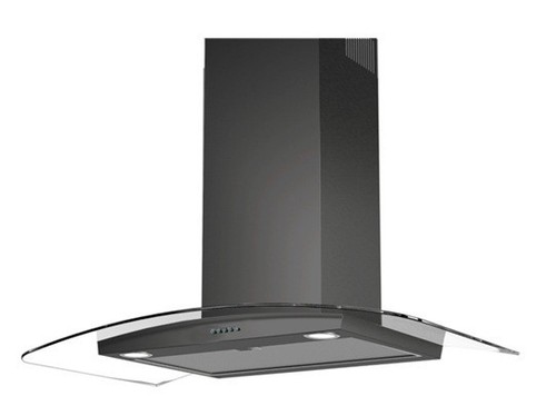 Ch60cvgbk 60cm black curved - black,