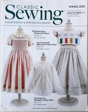 Classic Sewing SPRING 2020 Flower Girl Dress Collar Shirt Sewing Pattern Sz 2-8