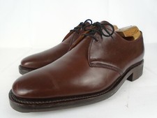 Glenallan Gleneagles by Cheaney Brown Plain Toe Derby Itshide Soles UK 7.5