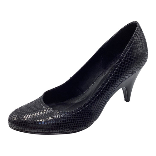 Bertie womens black snakeskin - womens,