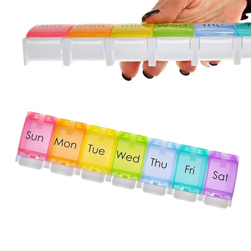 Portable weekly pill box - portable,
