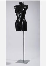 Female Display Mannequin on Adjustable Stand Lingerie Swimwear Torso Bust BLACK