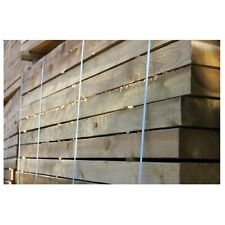 Pack of 5 Green Treated Railway Sleepers Timber 200x100mm x 2.4m