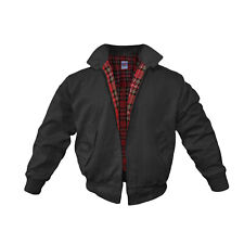 Harington Jacket Classic UK Fashion Biker Scooter Vintage Retro MOD Coat Black