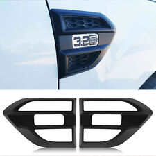 Matte Black Side Vent Grill Covers Trim for Ford Ranger 2015-2023 T7 T8 Wildtrak