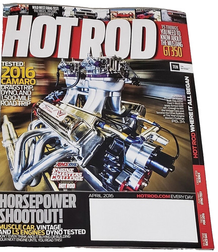 Hot rod magazine april 2016 - hot,