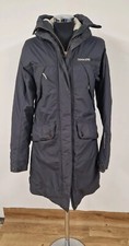 Didriksons Grey Parka Size 36 UK 10 Hooded Womens Waterproof PLS READ Mary 