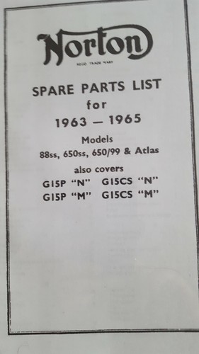 Norton 1963 1965 parts - -,