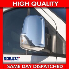 2 PCS FOR MERCEDES SPRINTER VW CRAFTER CHROME ABS DOOR MIRROR COVER (2006-2017)