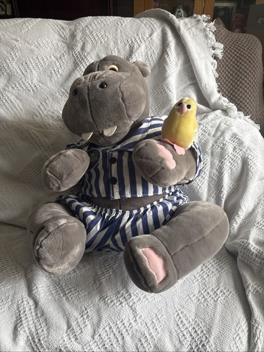 Silent night hippo plush - hippo, toy