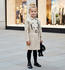 Girls beige trench coat - beige,