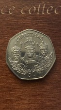1988 gibraltar christmas 50p coin Three Wise Men