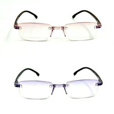 Anti Blue Light Tinted Rimless