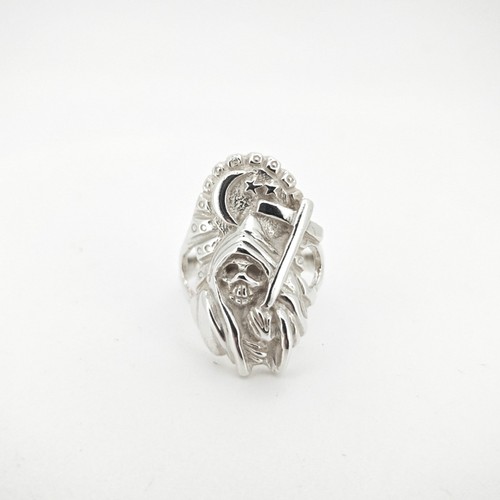 Sterling silver skull - silver,