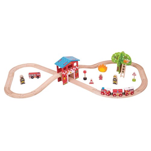 Bigjigs rail wooden fire - bigjigs, &