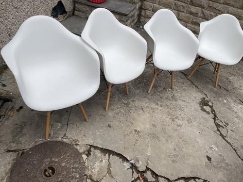 Set retro white plastic - retro,