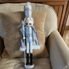 NEW Silver Glitter Nutcracker