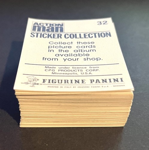 Panini action man - man, stickers