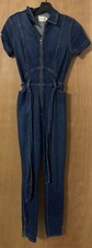 Alice + Olivia Gorgeous Denim Catsuit Size 24 NWT