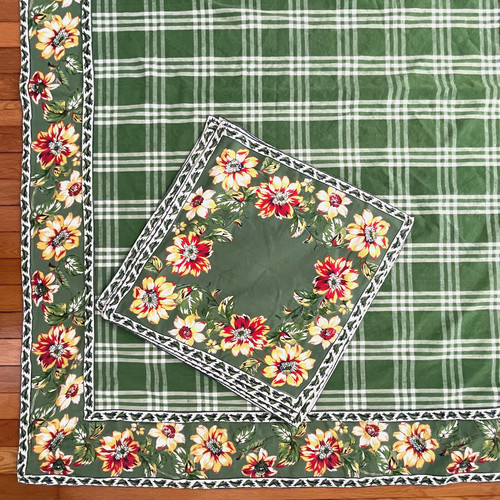 Williams sonoma green plaid - green,