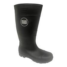 MENS SLIP ON RUBBER WATERPROOF RAIN WORK WELLINGTONS WELLIES BOOTS SHOES SZ