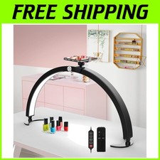 Elegant Half Moon Nail Table